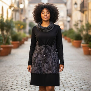 032 - Women's ONYX Dress, L/G, Black and Grey